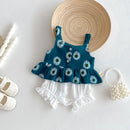 Baby Vest and Shorts Set for Baby Summer Wear Girls Thin Camisole Top fart Pack Two-piece Set