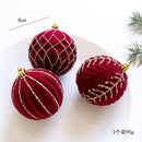 Christmas Tree Ball Decoration Red Velvet Christmas Tree Atmosphere Decoration Props