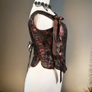 Women Luxury Corset Busiter Overbust Push Up Breast Palace Bodice Corset Vest Slim Waist Costume