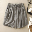 Summer Loose Versatile Thin Drawstring Waist-hugging and Slimming Women Shorts