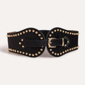 Belt Ladies Velvet Rivet Elastic Wide Waistband Waist Seal Coat Dress Decoration Corset Belts for Women