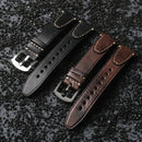 Handmade Head Leather Strap Rubbed Genuine Leather Men Watch