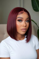 Straight Bob Wig 13x4 Lace Front Wig Human Hair Wig For Women Pre Plucked With Baby Hair