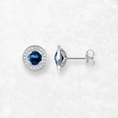 Light of Luna Blue Ear Studs Earring Europe Jewerly For Women Gift In 925 Sterling Silver