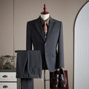 wool suit set for men casual three-piece suit dress