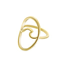 Gold ring with a unique design on a white background, Obroi