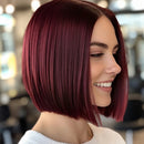 Woman with a stylish bob haircut in a salon setting, Obroi