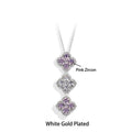 S925 Silver Necklace For Women Full Moissanite Pendant Classic Engagement Wedding Jewelry Gift
