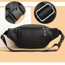 Genuine Leather Waist Bag for Men Leather Fanny Bagr Shoulder Bag Unisex Belt Waist Packs