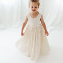 Children's Dress Girls Open Back Lace Skirt Flower Girl Fashionable Wedding Dress Bridesmaid Dress Graduation
