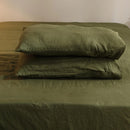 Bed Sheet Set 4 Piece Linen Bedding Sheet 2 Pillowcases Flax Sheets Set Bedding Set