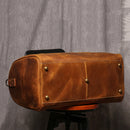 Men's Travel Bag Women's Weekend Handbag Large Capacity Vintage Duffle Bag Leather Laptop Bag