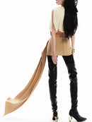 Patchwork Bowknot Slimming Skirts For Women High Waist Bodycon Mini Minimalist Skirts Female