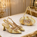 Ladies Shoe and Bag Set Latest Designers Shoes and Bags Set for Women Italian Matching Shoes and Bags