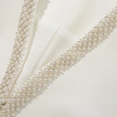 Spring Designing Vintage Style Exquisite Beading Rhinestone Chic Slim Outwear Women Retro Short Blazer