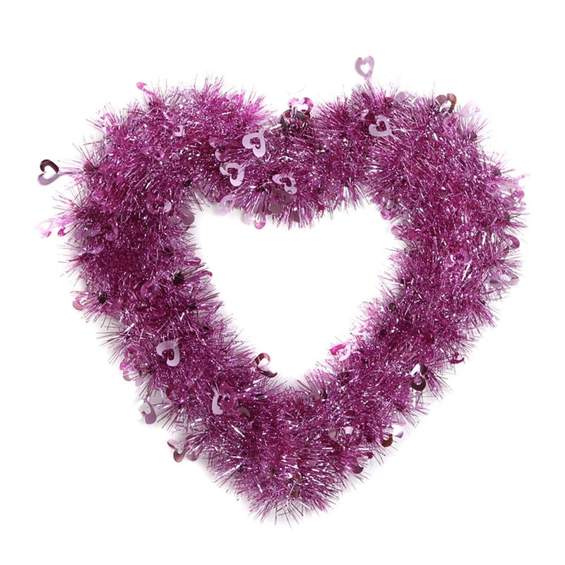 Heart Wreath Front Door Window Mantel Valentine Day Door Garlands Room Wreath Decor