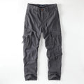 Retro Cotton Cargo Pants Loose Straight Leg Casual Trousers Outdoor Pants