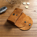Genuine Leather Wallet  Vintage Original Purse With Coin Pocket Money Bag Card Holder