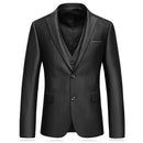 Slim Fit Suits Men Notch Lapel Business Wedding Groom Leisure Tuxedo Latest Coat Pant Designs