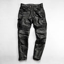 Men Motorcycle Riding Leather Pants Slim Fit Windproof Warm Trousers