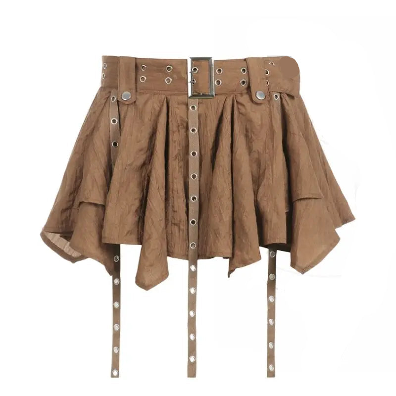 Summer Women Pleated Short Skirts Female Mini Club Skirts