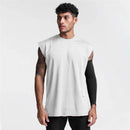 Men Breathable Exercise Tank Top Sports Casual Sleeveless T-shirts Gym Clothing