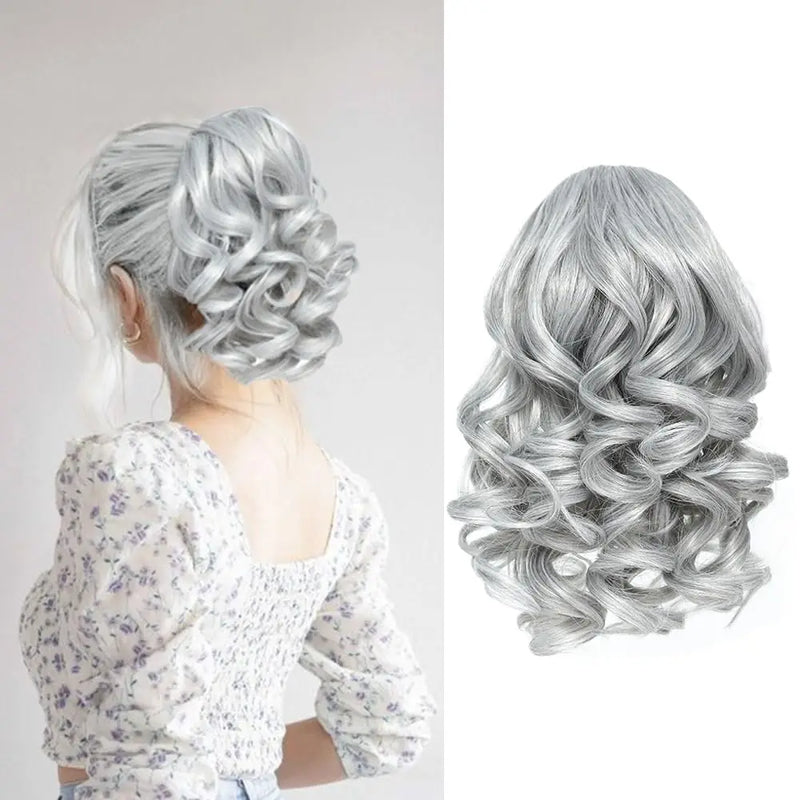 Short Curly Drawstring Ponytail Extensions Hair Elegant