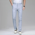 Linen Casual Straight Relax Fit Pants Trousers Men Clothing