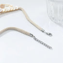Shell Round Beaded Long Chain Tassel Pendant Necklace for Women