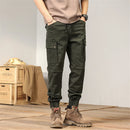 Cargo Pants Men Joggers Military Pencil Pants Multiple Pockets Trousers Male Elastic Waist Cotton Pants