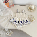 New Infant Girls Embroidery Romper,  Newborn Princess Kids Cute Party Birthday Clothing  0-2T