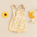 Floral Children Girls Overall Casual Summer Daisy Kids Shorts Romper Jumpsuit for Newborn Toddler Clothes