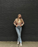 Women High waisted denim pants casual Straight jeans