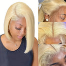 Blonde Bob Wigs Straight Human Hair 13x6 Lace Frontal Remy Human Hair Wigs