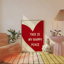 Lovely Trendy Red Heart Canvas Art Paintings Wall Posters for Living Room Home Decor