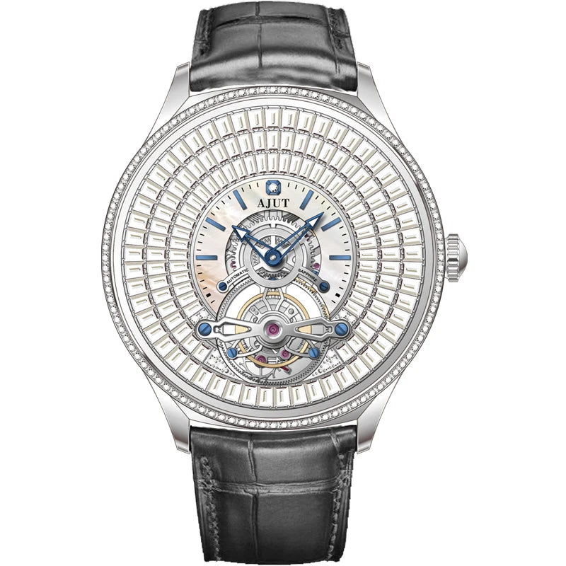 Automatic Mechanical Tourbillon Watch For Men Diamond Dial Luxury Women Watches