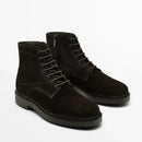 Retro Chelsea Men's Boots Genuine Leather Short Male British Casual High-Top Leather Men Shoes