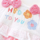 Baby Girls Bodysuits Flowers Kids Baptism Bodysuit Infant Baby Christening Clothes