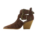 Spring Summer Heels Sandal Designer Pointed Toe Rivet Hollow Out Buckle Gladiator High Heel Shoes