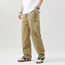 Spring Summer Thin Casual Pant Men Retro Loose Cargo Pants Trousers