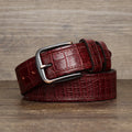 Luxury Design Men Belt Genuine Leather Individuality Pin Buckle Jeans Belts For Men's