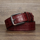 Luxury Design Men Belt Genuine Leather Individuality Pin Buckle Jeans Belts For Men's