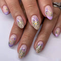 Flowers Nail Art Spring Summer False Nails Detachable Finished Fake Nails Press on Nails