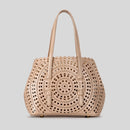 Hollow Small Tote Bag Designer Carving Women Handbags Luxury Shoulder Crossbody Bags Trend Summer Beach Bag