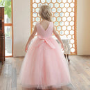 Children's Dress Beaded Sequins Princess Pomfret Dress Long Flower Graduation Evening Dress