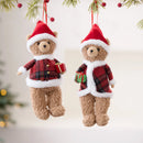 Christmas Bear Christmas Tree Hanging Family Room Decoration Fabric Teddy Bear Hanging