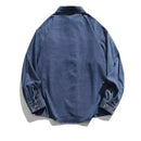 Denim shirt for men spring loose and high-end long sleeved work shirt