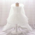 Baby Dress Girls Trailing Party Dresses Girl Embroidery Clothes Infant Evening Princess Gown Toddler Summer