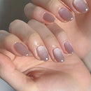 Eye Almond Fake Nails Pointed Head Wearable Manicure Nail Full Cover Press on Nails Women