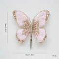 Christmas Decoration High-end Cloth Simulation Butterfly Christmas Floral Accessories Christmas Tree Decoration Arrangement